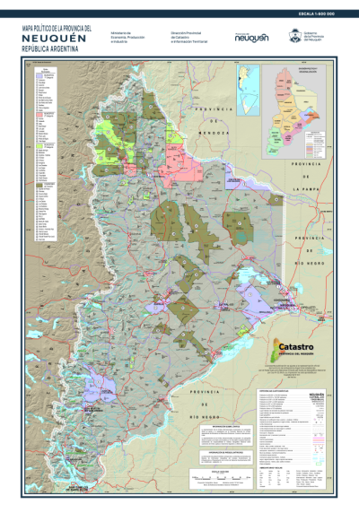 Mapa de la Provincia del Neuquén